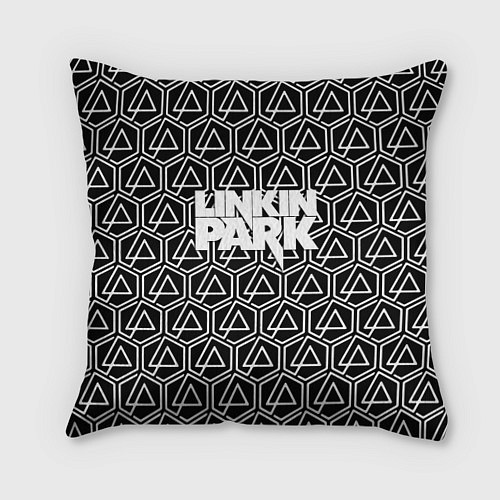 Подушка квадратная Linkin park pattern / 3D-принт – фото 1