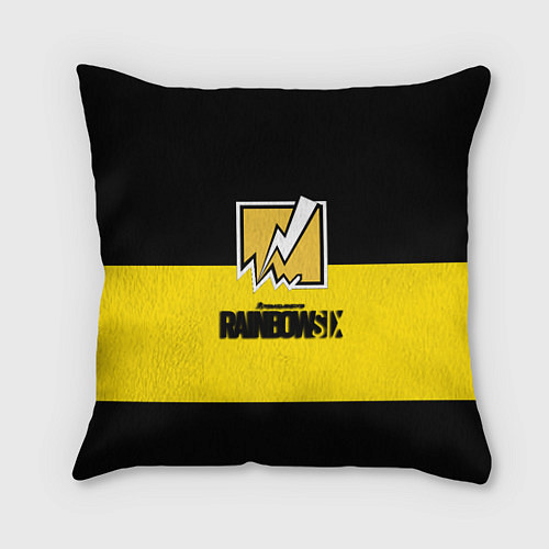 Подушка квадратная Rainbow six logo game / 3D-принт – фото 1