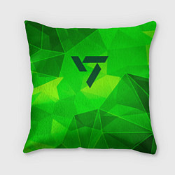Подушка квадратная Seventeen green poly
