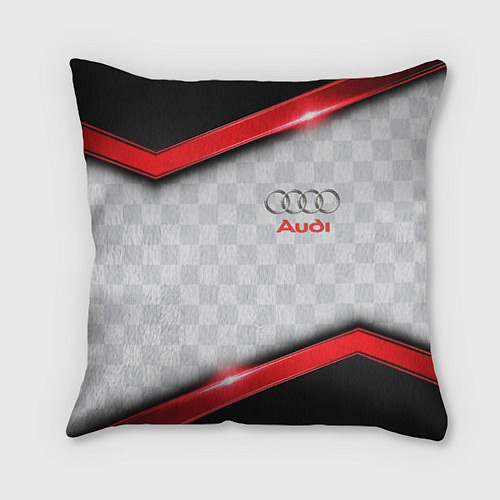 Подушка квадратная AUDI auto texture / 3D-принт – фото 1