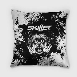 Подушка квадратная Skillet рок пес