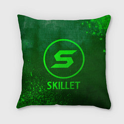 Подушка квадратная Skillet - green gradient