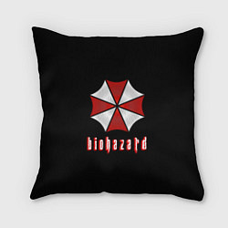 Подушка квадратная Biohazard logo