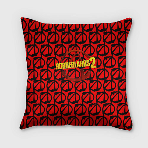 Подушка квадратная Borderlands logo pattern / 3D-принт – фото 1