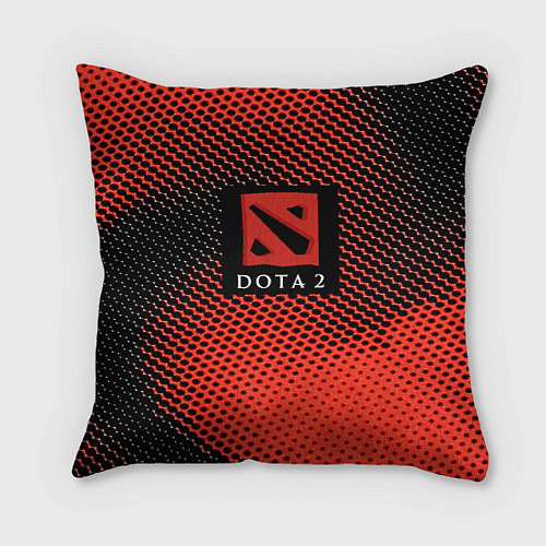 Подушка квадратная DOTA 2 краски абстракция / 3D-принт – фото 1