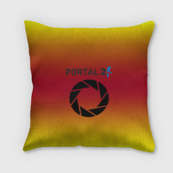 Подушка квадратная Portal 2 gradient