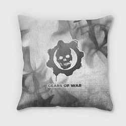 Подушка квадратная Gears of War - white gradient