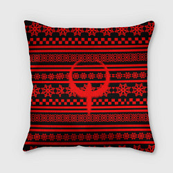 Подушка квадратная Quake winter pattern