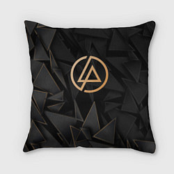 Подушка квадратная Linkin Park golden poly