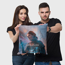 Подушка квадратная Героиня Unknown 9 awakening, цвет: 3D-принт — фото 2