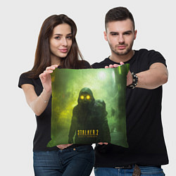 Подушка квадратная Stalker 2 ядовитый дым, цвет: 3D-принт — фото 2