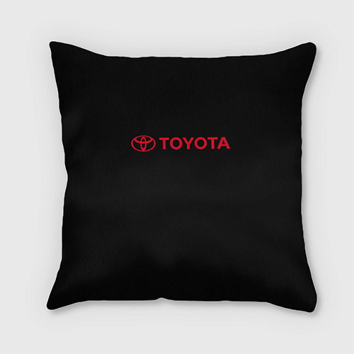 Подушка квадратная Toyota red logo auto / 3D-принт – фото 1