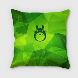 Подушка квадратная Totoro green poly