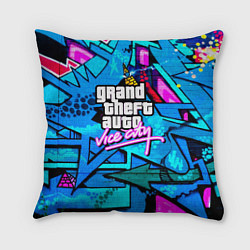 Подушка квадратная GTA vice city steel grafity