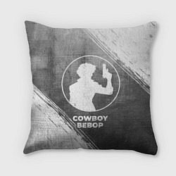 Подушка квадратная Cowboy Bebop - grey gradient