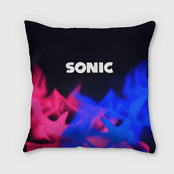 Подушка квадратная Sonic neon flame