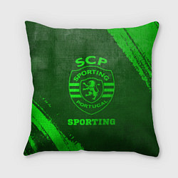 Подушка квадратная Sporting - green gradient