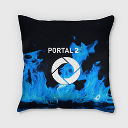 Подушка квадратная Portal 2 blue flame