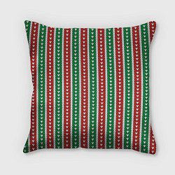 Подушка квадратная Knitted pattern, цвет: 3D-принт