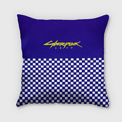 Подушка квадратная Cyberpunk 2077 клетка