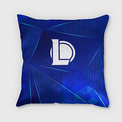 Подушка квадратная League of Legends blue poly