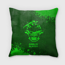 Подушка квадратная Goblin Slayer - green gradient