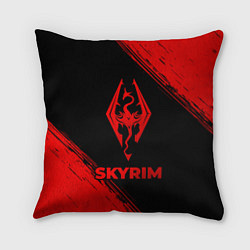 Подушка квадратная Skyrim - red gradient