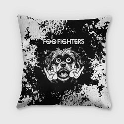 Подушка квадратная Foo Fighters рок пес