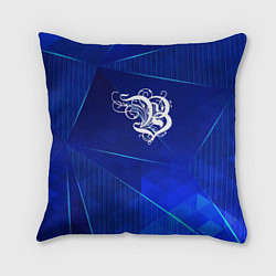 Подушка квадратная Burzum blue poly, цвет: 3D-принт