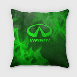 Подушка квадратная Infiniti - green gradient