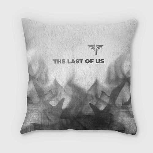 Подушка квадратная The Last Of Us - white gradient посередине / 3D-принт – фото 1