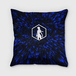 Подушка квадратная Tomb Raider blue energy