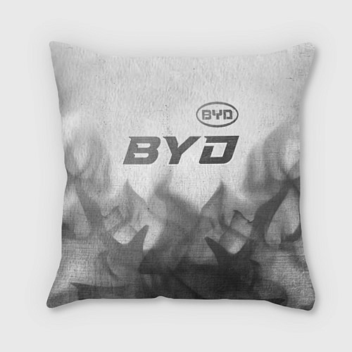 Подушка квадратная BYD - white gradient посередине / 3D-принт – фото 1