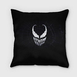 Подушка квадратная Venom face - logo