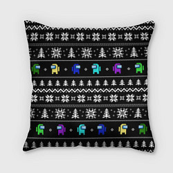Подушка квадратная Ornament - Among Us new year