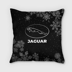 Подушка квадратная Снежный Jaguar