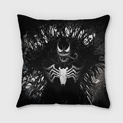 Подушка квадратная Venom in dark web, цвет: 3D-принт