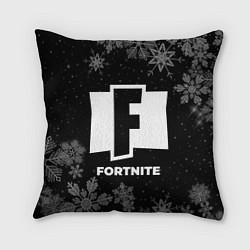 Подушка квадратная Снежный Fortnite, цвет: 3D-принт
