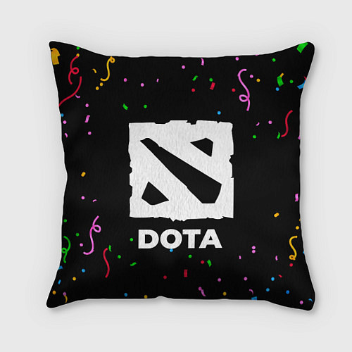 Подушка квадратная Dota конфети / 3D-принт – фото 1