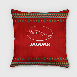 Подушка квадратная Jaguar new year, цвет: 3D-принт