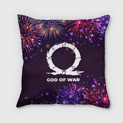 Подушка квадратная Праздничный God of War
