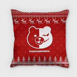 Подушка квадратная Новогодний Danganronpa с оленями