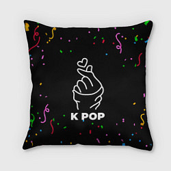 Подушка квадратная K Pop конфети