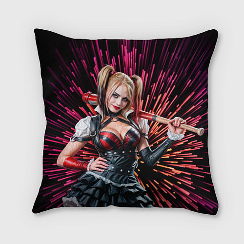 Подушка квадратная Harley Quinn / 3D-принт – фото 1