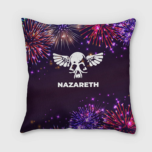 Подушка квадратная Праздничный Nazareth / 3D-принт – фото 1