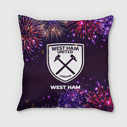 Подушка квадратная Праздничный West Ham