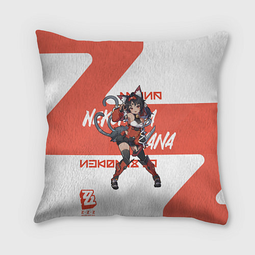 Подушка квадратная Нэкомия Мана - ZZZ / 3D-принт – фото 1