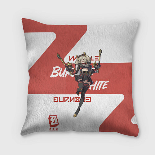 Подушка квадратная Бёрнис Уайт - ZZZ / 3D-принт – фото 1