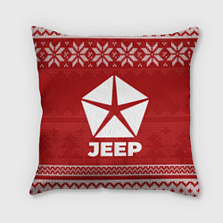 Подушка квадратная Новогодний Jeep