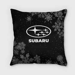 Подушка квадратная Снежный Subaru